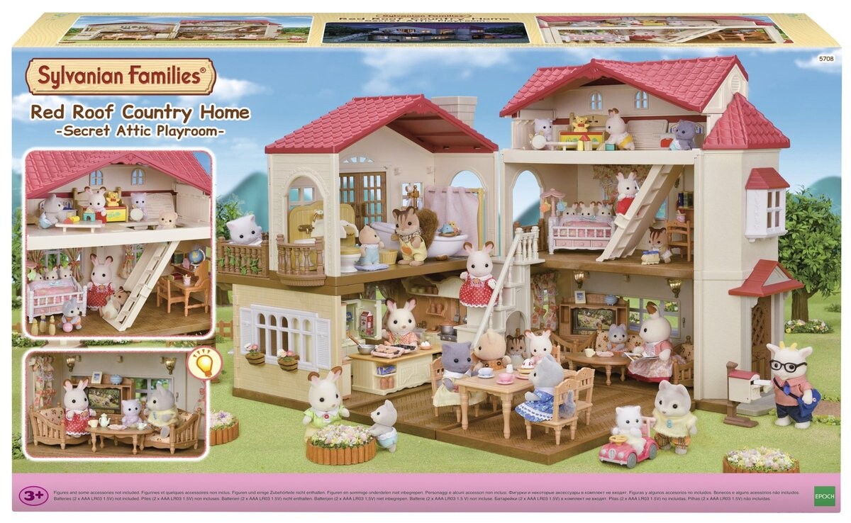 Sylvanian Families, Таунхаус с секретной комнатой на чердаке, 5708
Sylvanian Families, Таунхаус с секретной комнатой на чердаке, 5708