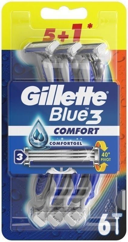 Gillette Blue3 Comfort бритва для мужчин, 6 шт.
Gillette Blue3 Comfort бритва для мужчин, 6 шт.
