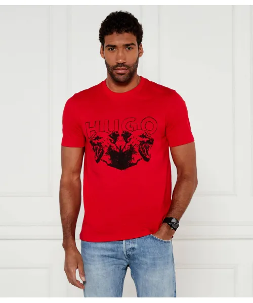 Футболка Дурро Regular fit Hugo, красный 
Футболка Дурро Regular fit Hugo, красный