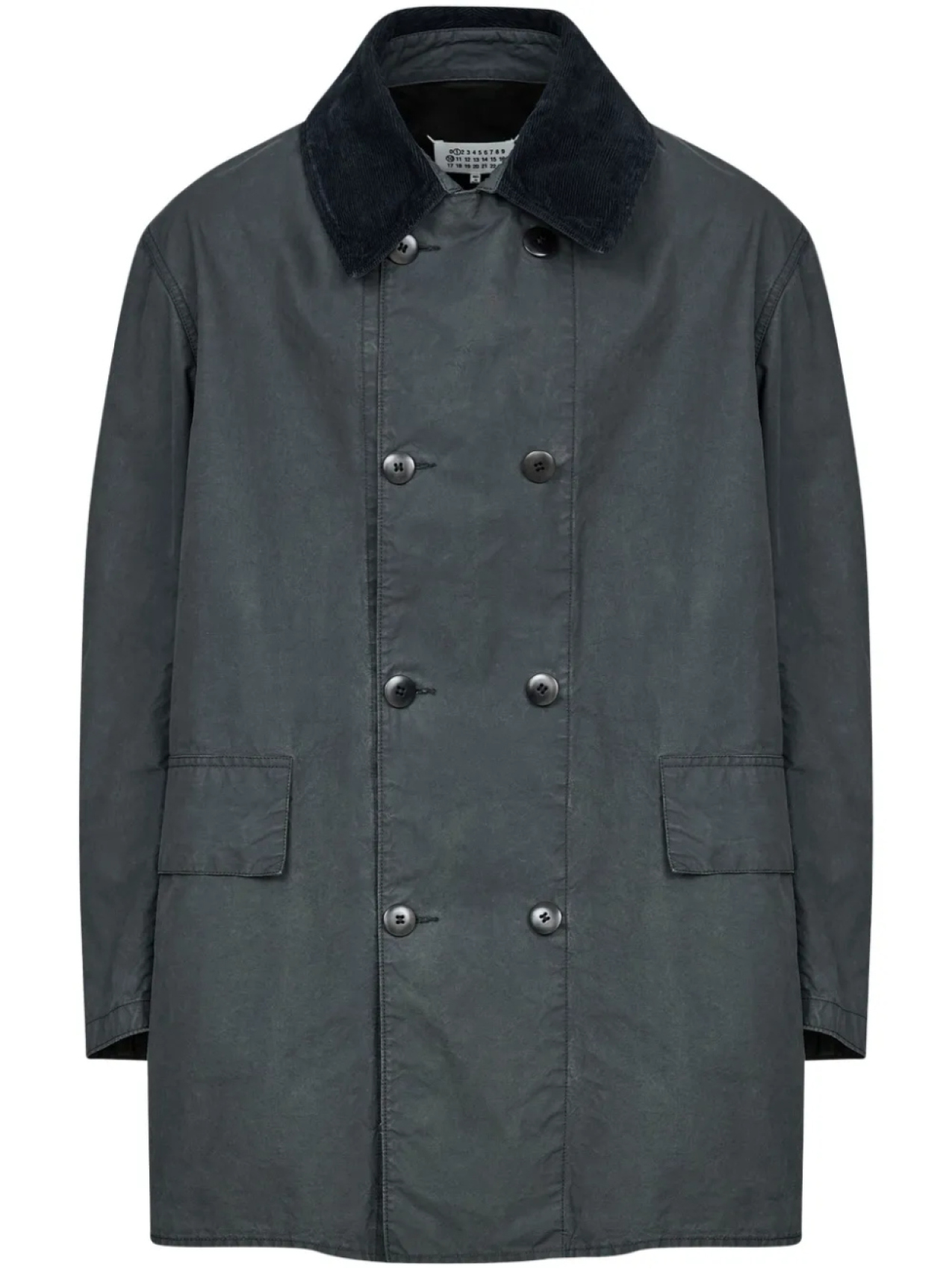 Maison Margiela двубортный пиджак, синий
Maison Margiela двубортный пиджак, синий