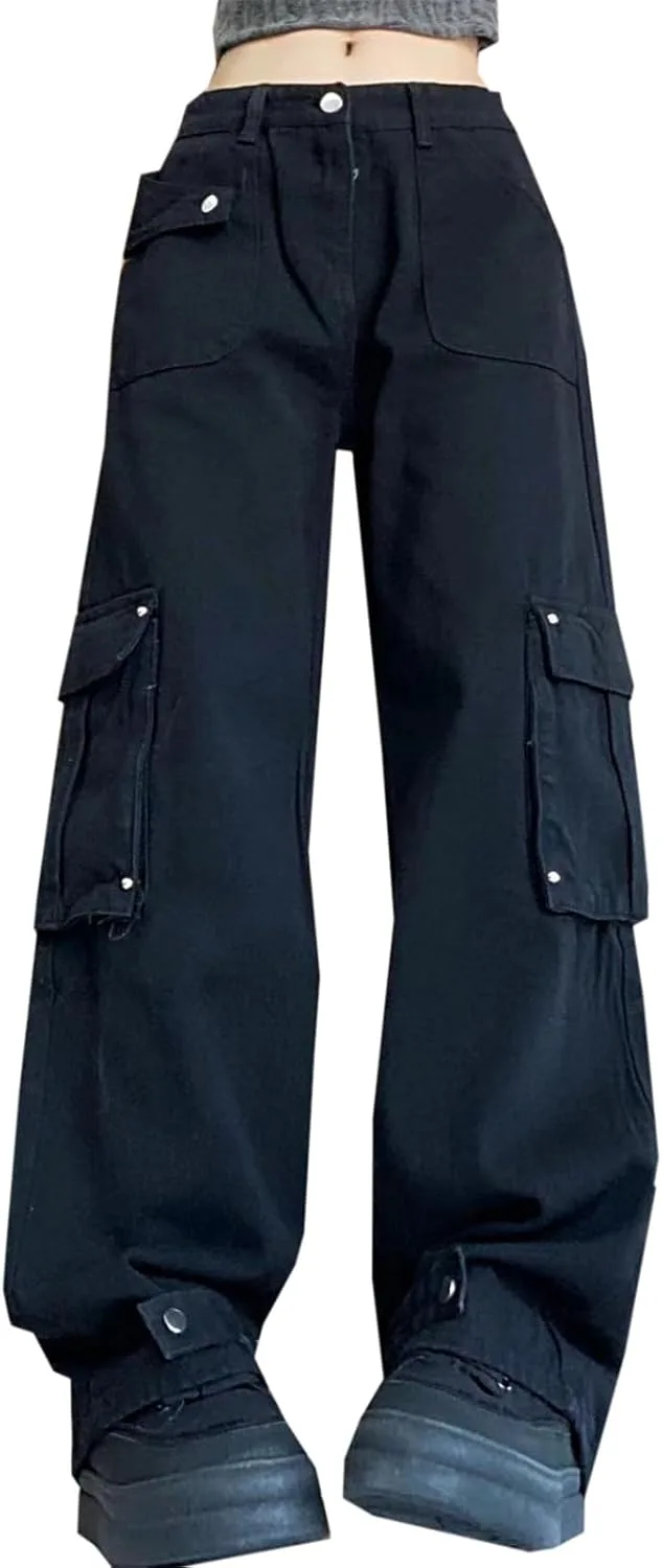 SANGTREE Женские карго джинсы прямые широкие
SANGTREE Женские карго джинсы прямые широкие