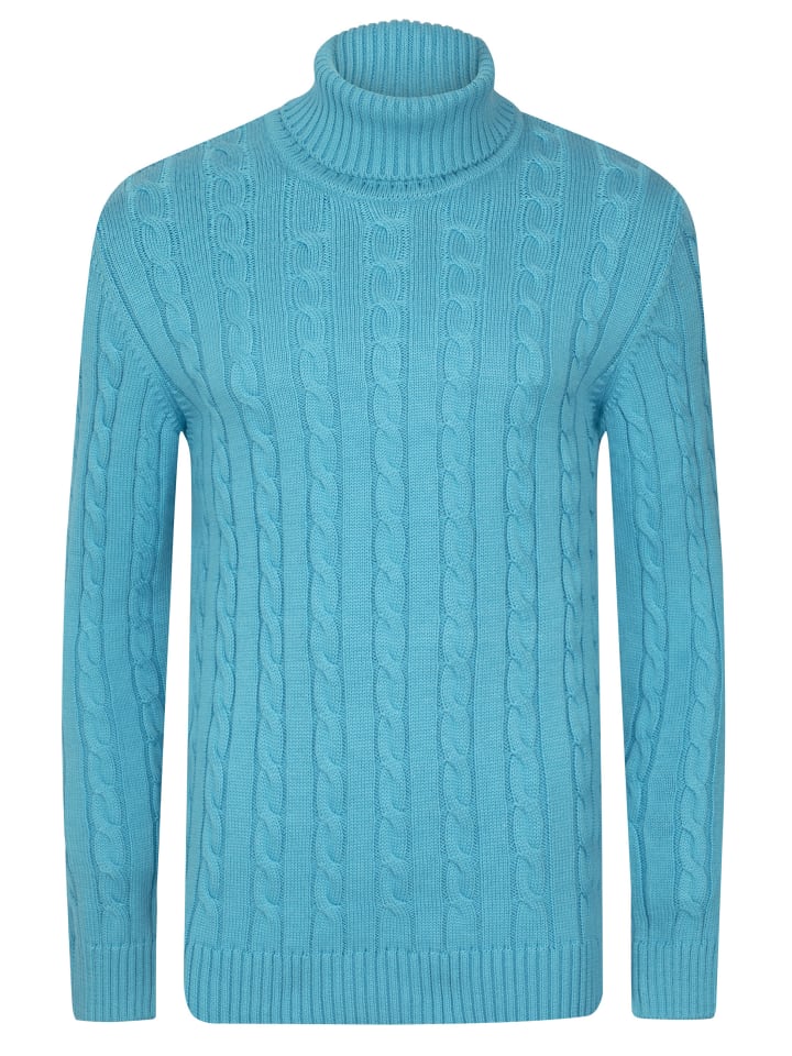 Водолазка из вязаного косами свитера нежно-голубого цвета Felix Hardy
Водолазка из вязаного косами свитера нежно-голубого цвета Felix Hardy