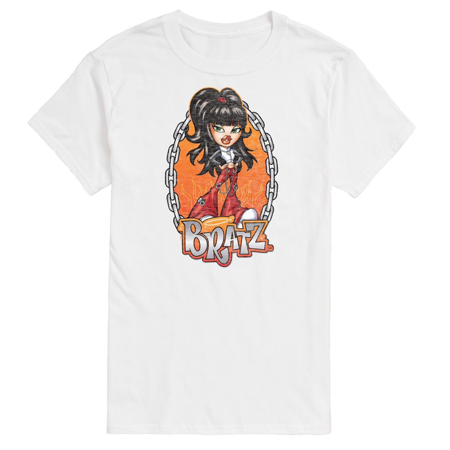 Футболка Big & Tall Bratz Chains Flames Jade с цветком License, белый
Футболка Big & Tall Bratz Chains Flames Jade с цветком License, белый
