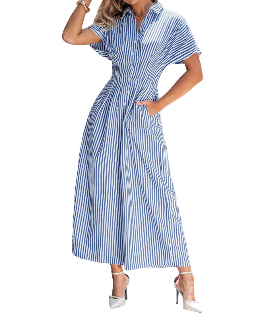 Женский полосатый комбинезон на пуговицах Cupshe, Blue
Женский полосатый комбинезон на пуговицах Cupshe, Blue