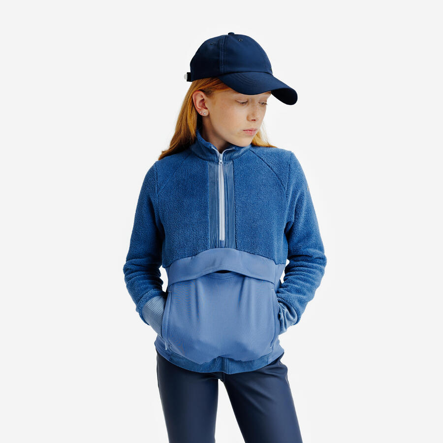 FOUGANZA Детская толстовка для верховой езды с застежкой-молнией на 1/2 дюйма, синяя
FOUGANZA Детская толстовка для верховой езды с застежкой-молнией на 1/2 дюйма, синяя