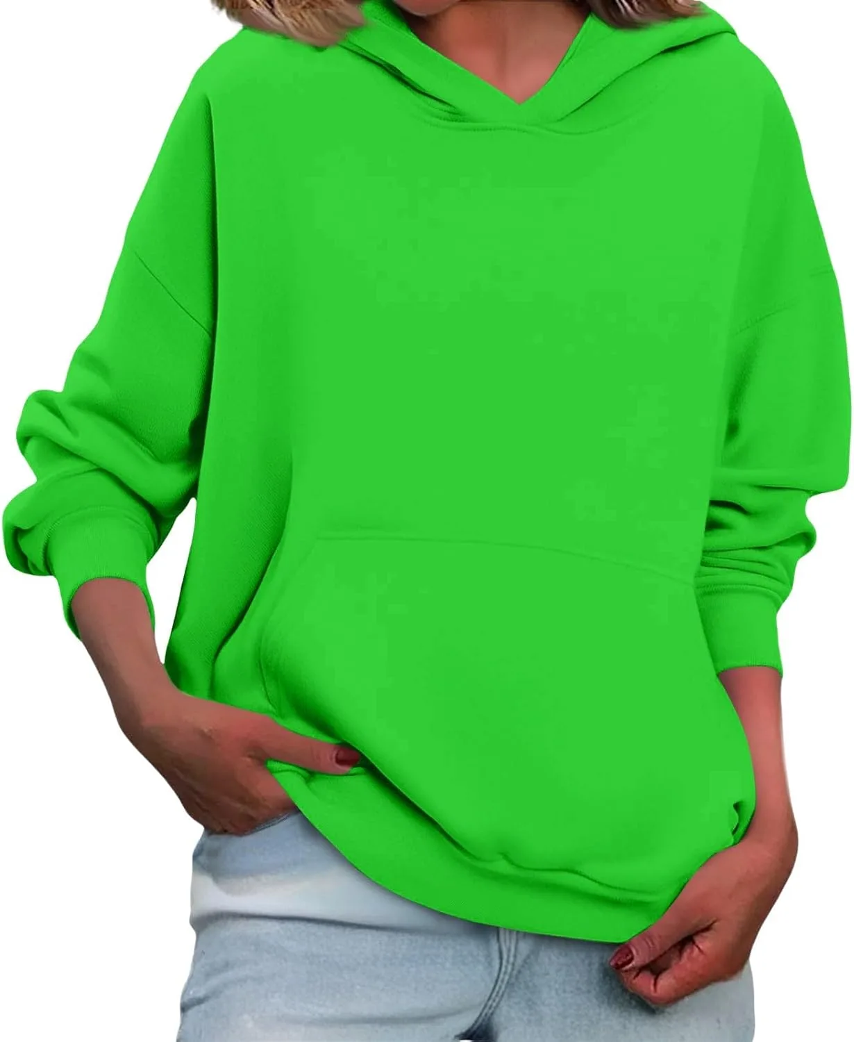 Толстовка Kenvina для женщин, оверсайз, с длинным рукавом и карманами
Толстовка Kenvina для женщин, оверсайз, с длинным рукавом и карманами