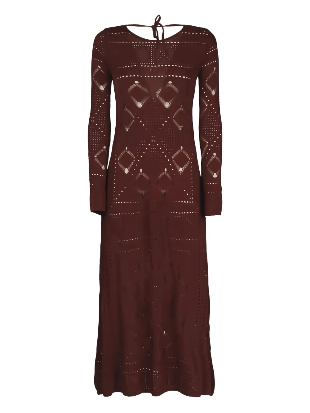 Платье макси, связанное крючком Akep, коричневый
Платье макси, связанное крючком Akep, коричневый