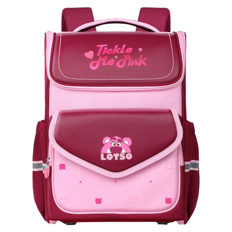 Disney Сумка рюкзак двойная детская серия клубничный мишка, Lotso 
Disney Сумка рюкзак двойная детская серия клубничный мишка, Lotso