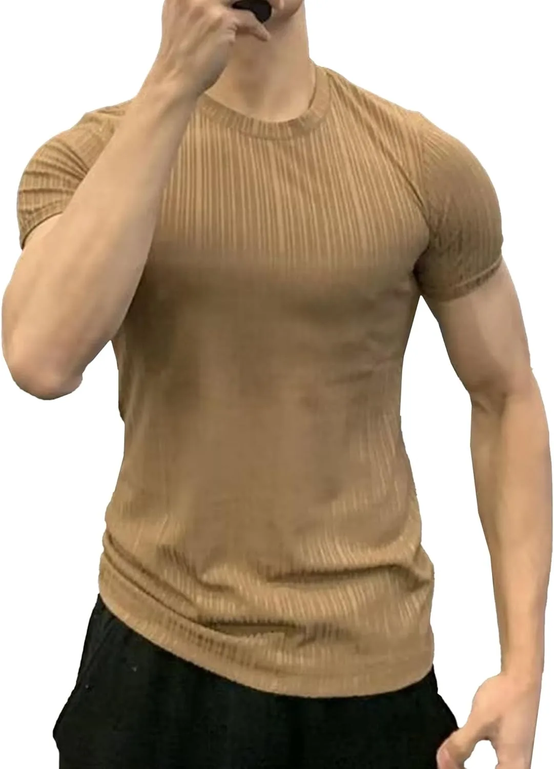 Мужская футболка Maiyifu-GJ Slim Fit в полоску из айс шелка
Мужская футболка Maiyifu-GJ Slim Fit в полоску из айс шелка