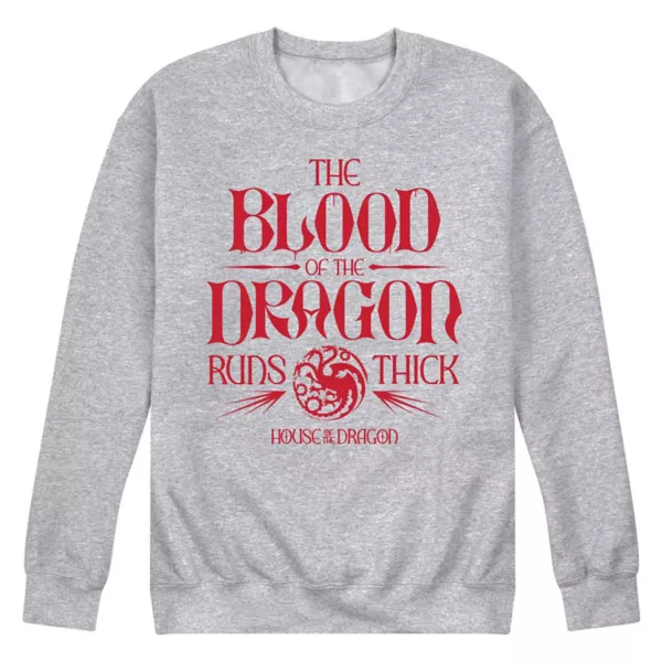 Мужская толстовка House of the Dragon Кровь дракона Licensed Character, серый
Мужская толстовка House of the Dragon Кровь дракона Licensed Character, серый