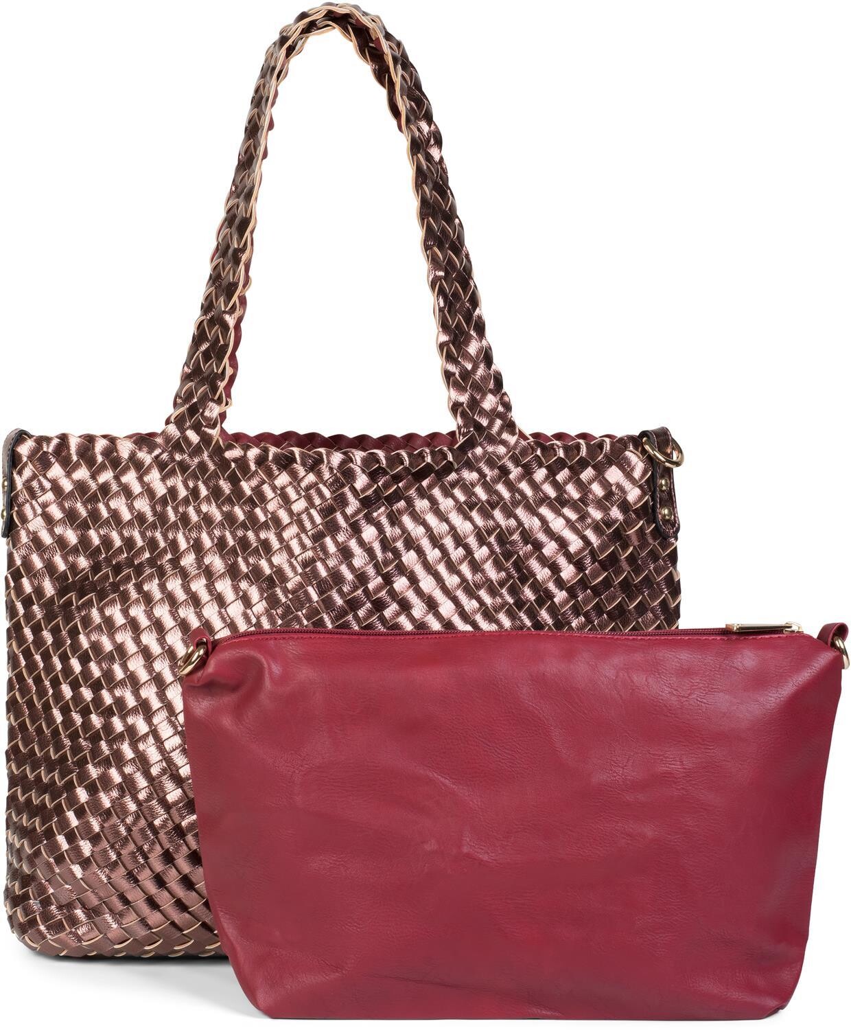 Сумка шоппер styleBREAKER Große XXL Wendetasche geflochten, цвет Kupfer/Bordeaux-Rot
Сумка шоппер styleBREAKER Große XXL Wendetasche geflochten, цвет Kupfer/Bordeaux-Rot