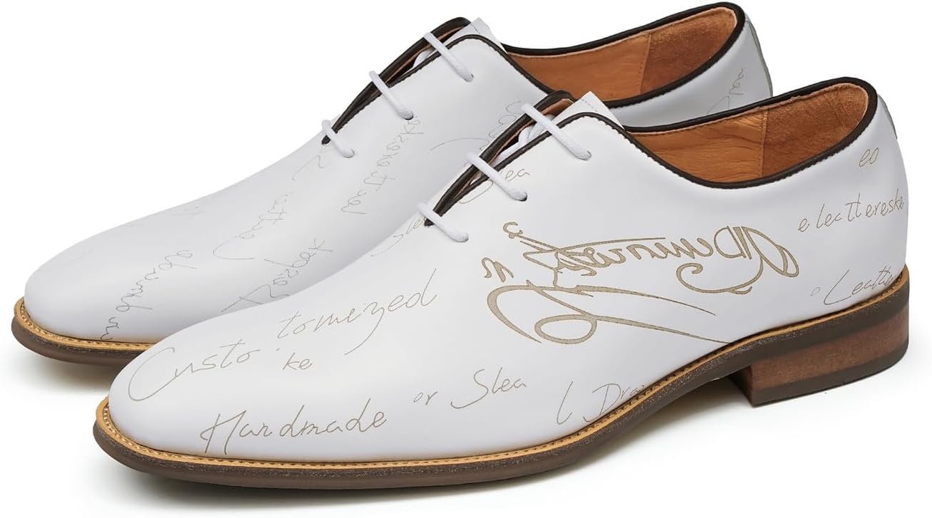 Мужские туфли Santimon Oxfords с простым носком из натуральной кожи - туфли Derby для свадеб, работы, выпускных и смокинга - легкие и удобные, современная мода, белый
Мужские туфли Santimon Oxfords с простым носком из натуральной кожи - туфли Derby для свадеб, работы, выпускных и смокинга - легкие и удобные, современная мода, белый