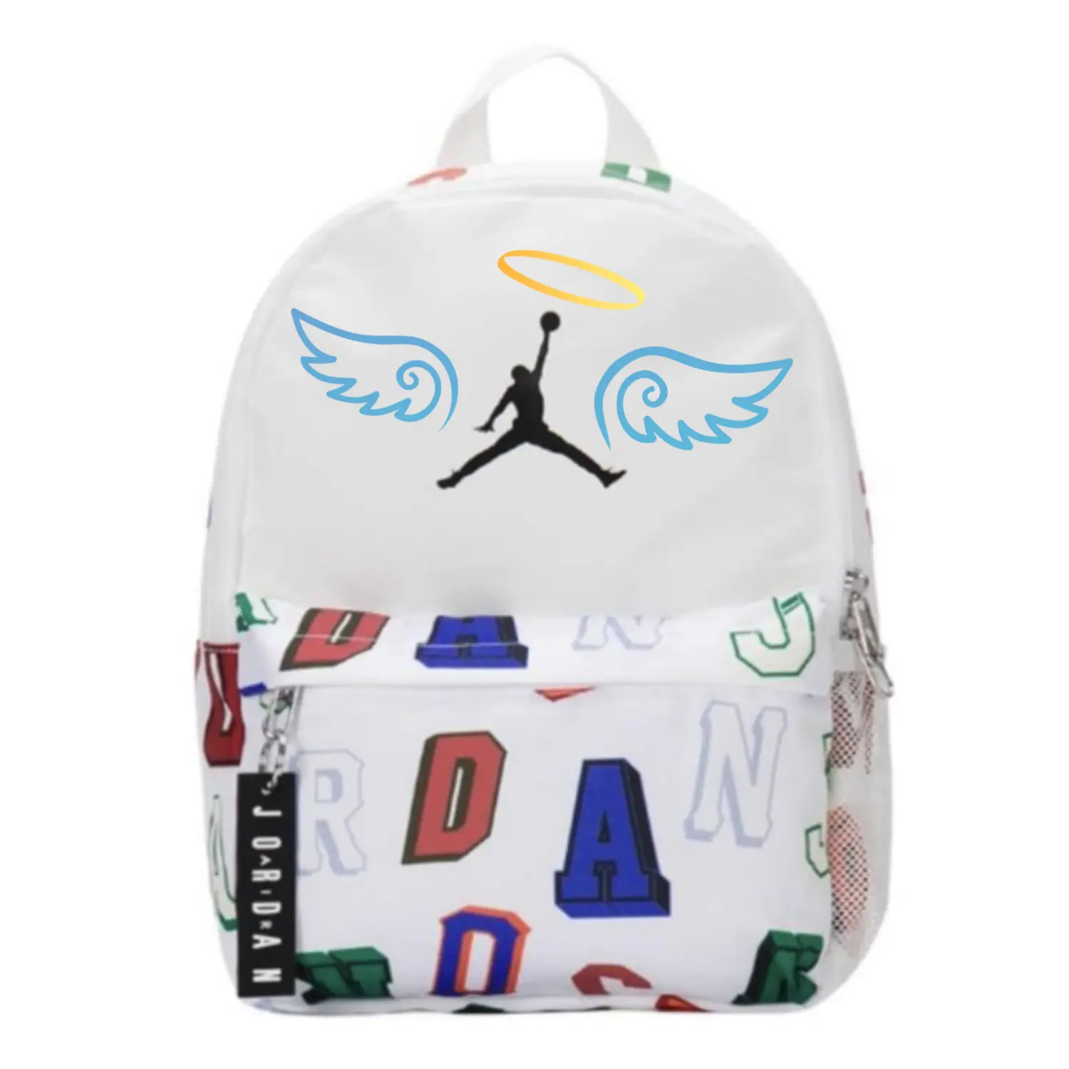 Jordan Полиэстеровый рюкзак обычный унисекс белый, Angel
Jordan Полиэстеровый рюкзак обычный унисекс белый, Angel