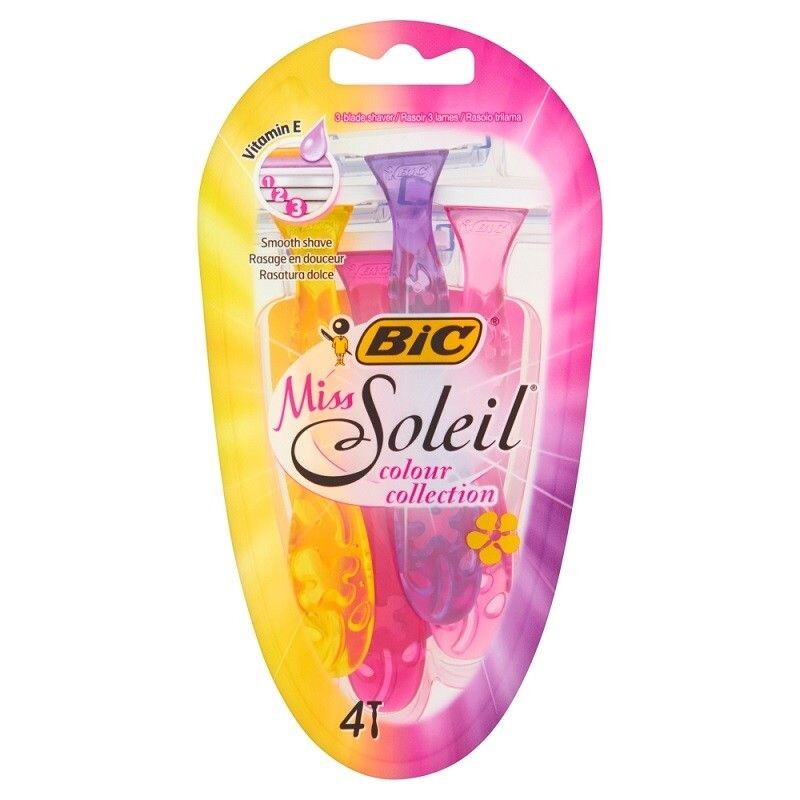 BIC Lady Miss Soleil Colour Collection женская бритва, 4 шт.
BIC Lady Miss Soleil Colour Collection женская бритва, 4 шт.