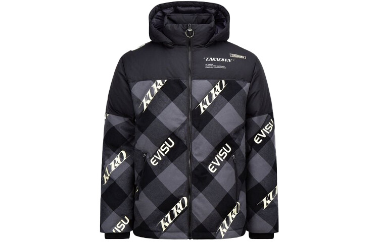 Пуховик мужской черный Evisu, черный
Пуховик мужской черный Evisu, черный