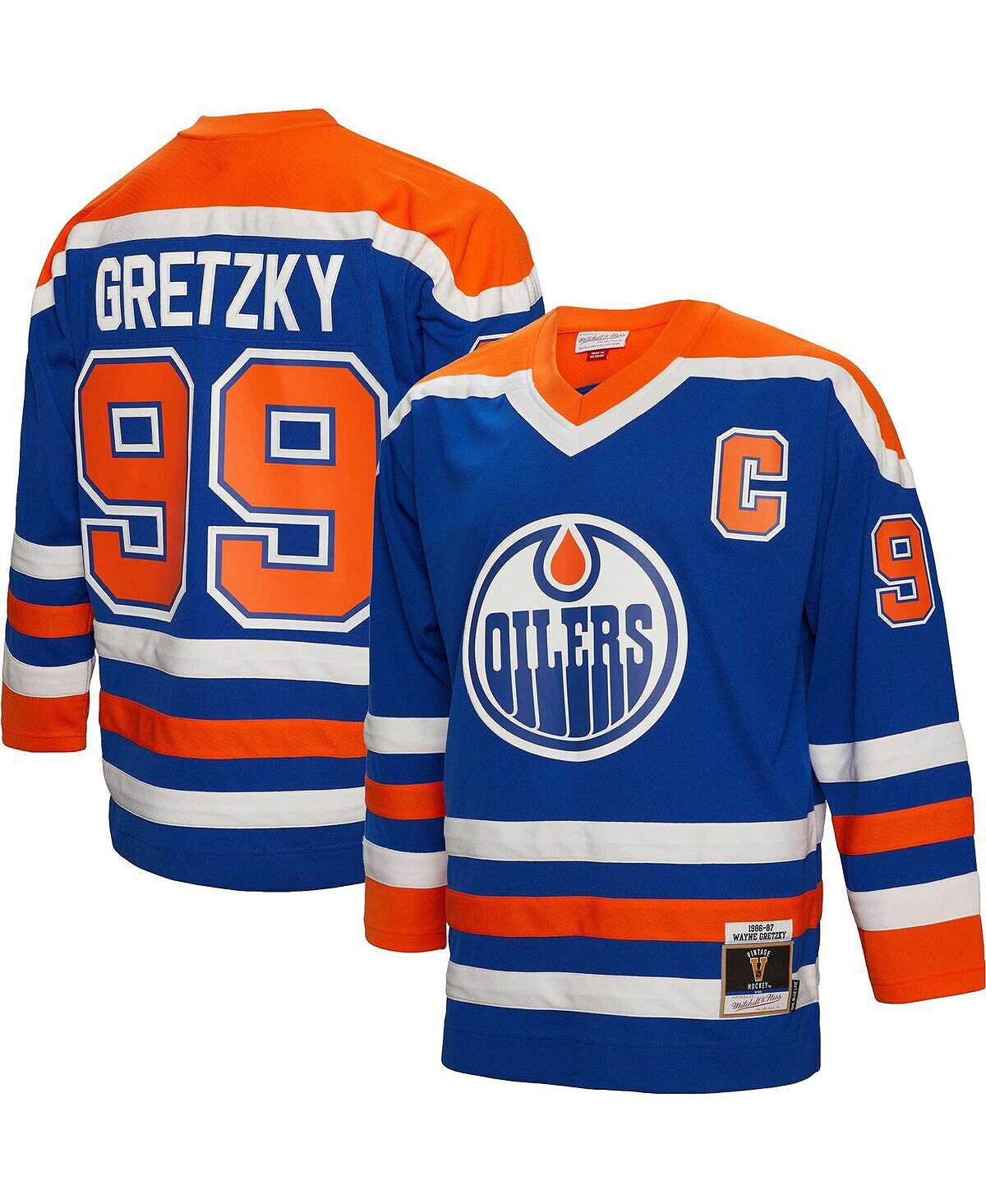 Мужская футболка с капитанской нашивкой Blue Line Royal Edmonton Oilers Big and Tall 1986 года Уэйна Гретцки Mitchell & Ness
Мужская футболка с капитанской нашивкой Blue Line Royal Edmonton Oilers Big and Tall 1986 года Уэйна Гретцки Mitchell & Ness