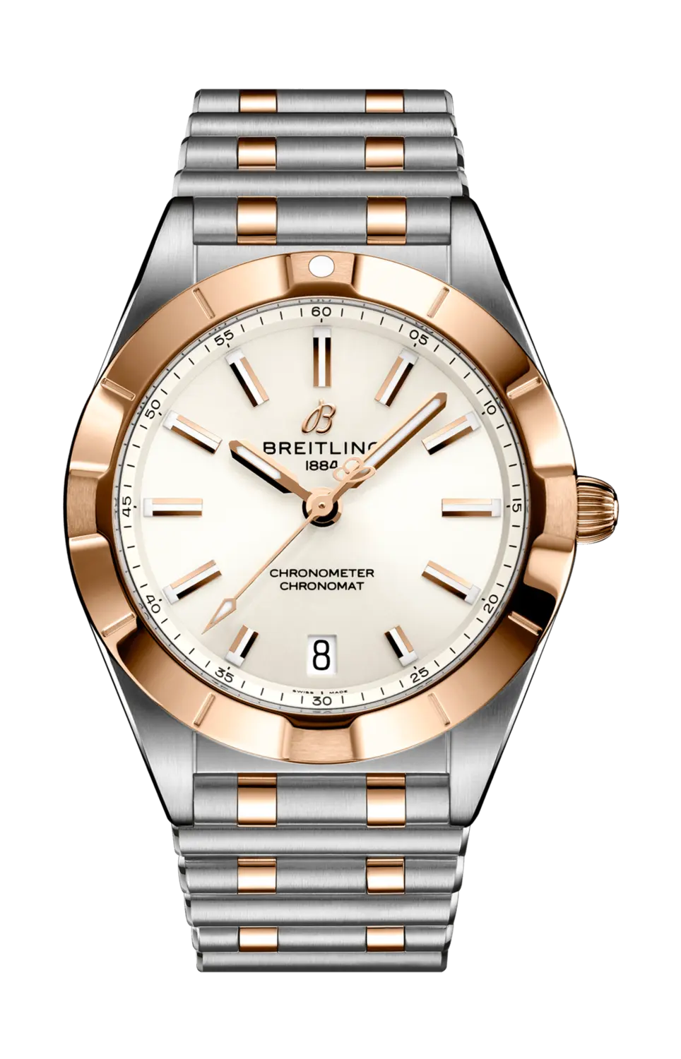 Часы Breitling Chronomat с розовым золотом 32 мм
Часы Breitling Chronomat с розовым золотом 32 мм