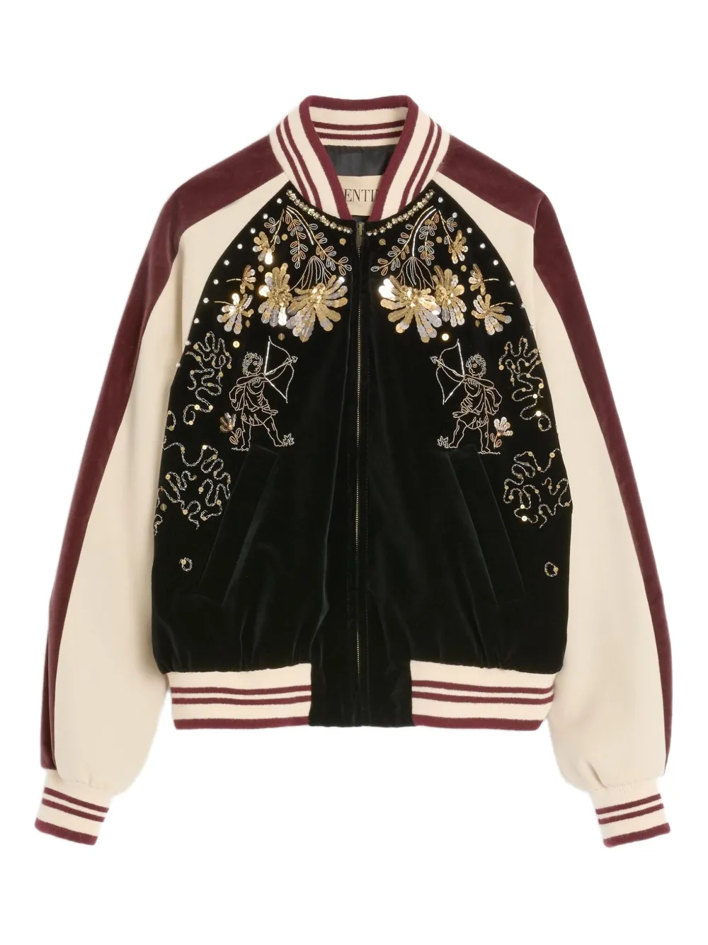 Велюровый бомбер с вышивкой VALENTINO GARAVANI, черный
Велюровый бомбер с вышивкой VALENTINO GARAVANI, черный