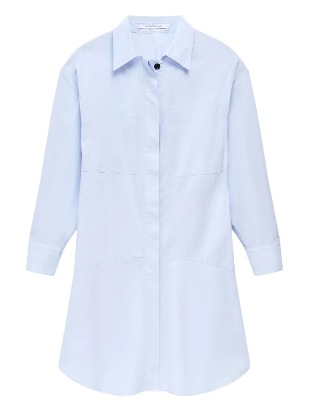 Платье-рубашка из органического хлопка Another Tomorrow, синий
Платье-рубашка из органического хлопка Another Tomorrow, синий