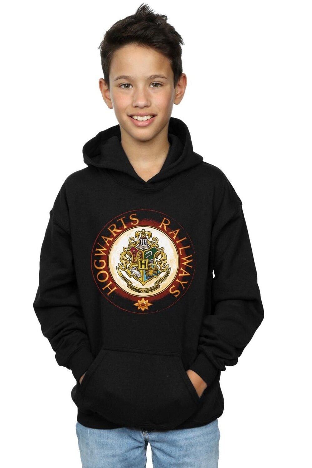 Толстовка с капюшоном Хогвартс-Рейл Harry Potter, черный 
Толстовка с капюшоном Хогвартс-Рейл Harry Potter, черный