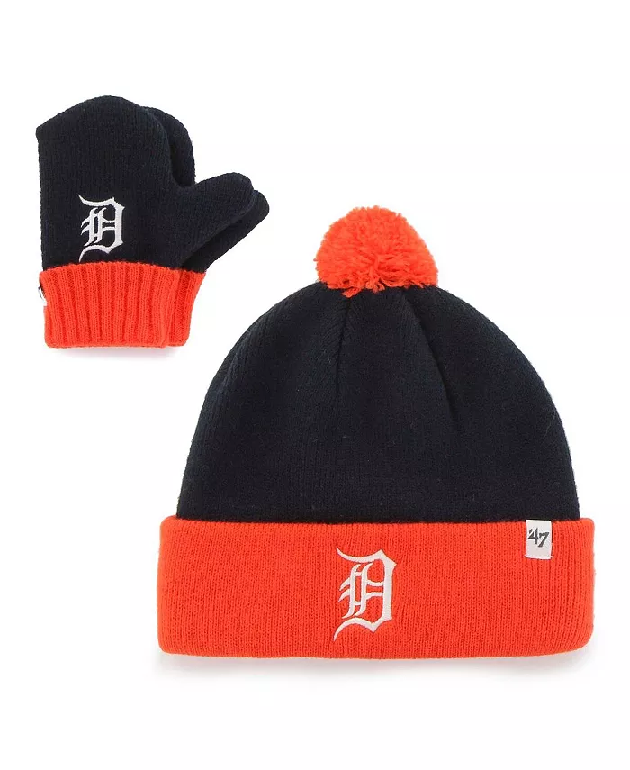 Детский комплект шапки и варежек Detroit Tigers Bam Bam с помпоном и манжетами, цвет navy '47 Brand
Детский комплект шапки и варежек Detroit Tigers Bam Bam с помпоном и манжетами, цвет navy '47 Brand