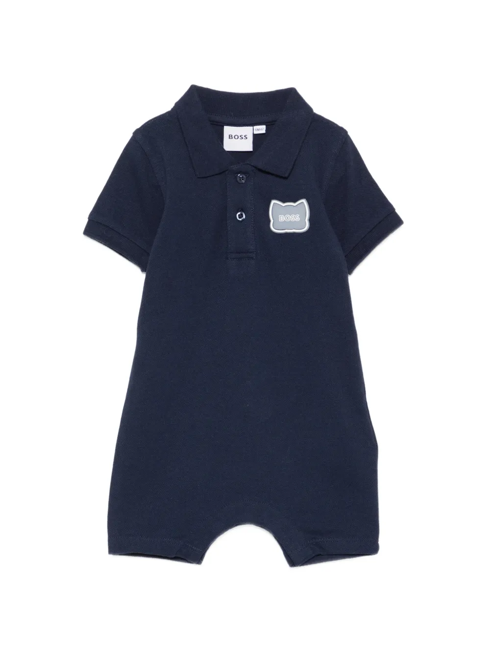 Трикотажный ромпер-поло Boss, синий
Трикотажный ромпер-поло Boss, синий