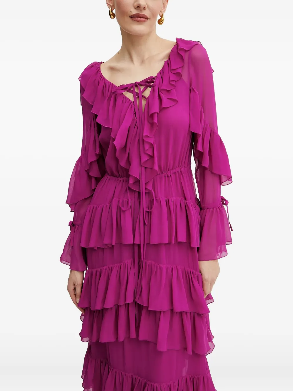 Длинное многоярусное платье с оборками LUISA SPAGNOLI, розовый
Длинное многоярусное платье с оборками LUISA SPAGNOLI, розовый