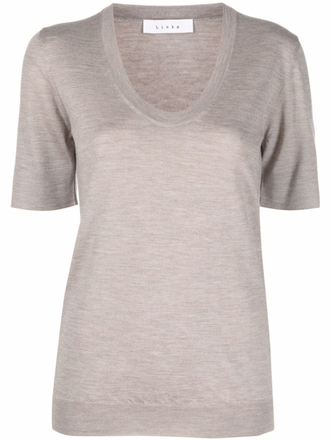 Трикотажный топ с круглым вырезом Liska, коричневый
Трикотажный топ с круглым вырезом Liska, коричневый
