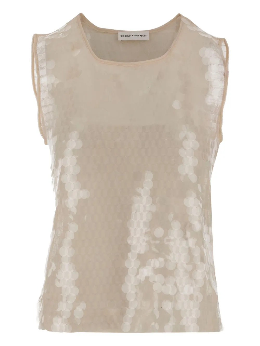 Топ с пайетками Niccolò Pasqualetti, нейтральный
Топ с пайетками Niccolò Pasqualetti, нейтральный