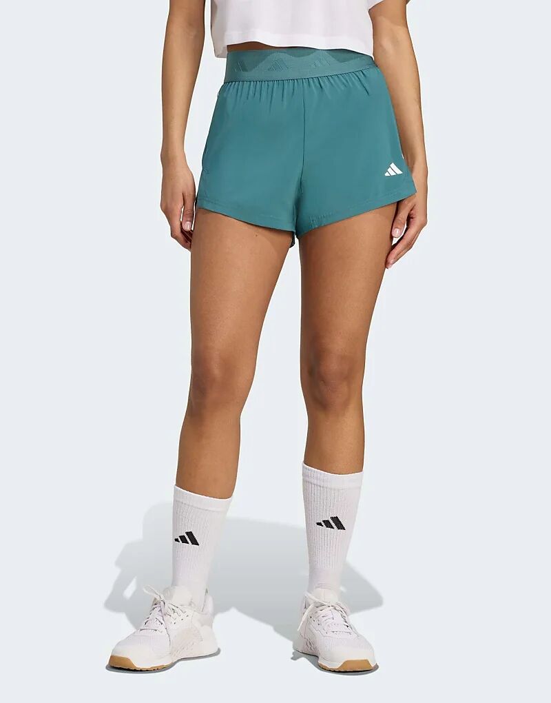 Тканые шорты Adidas Training Hyperglam в любимом бирюзово-белом цвете
Тканые шорты Adidas Training Hyperglam в любимом бирюзово-белом цвете