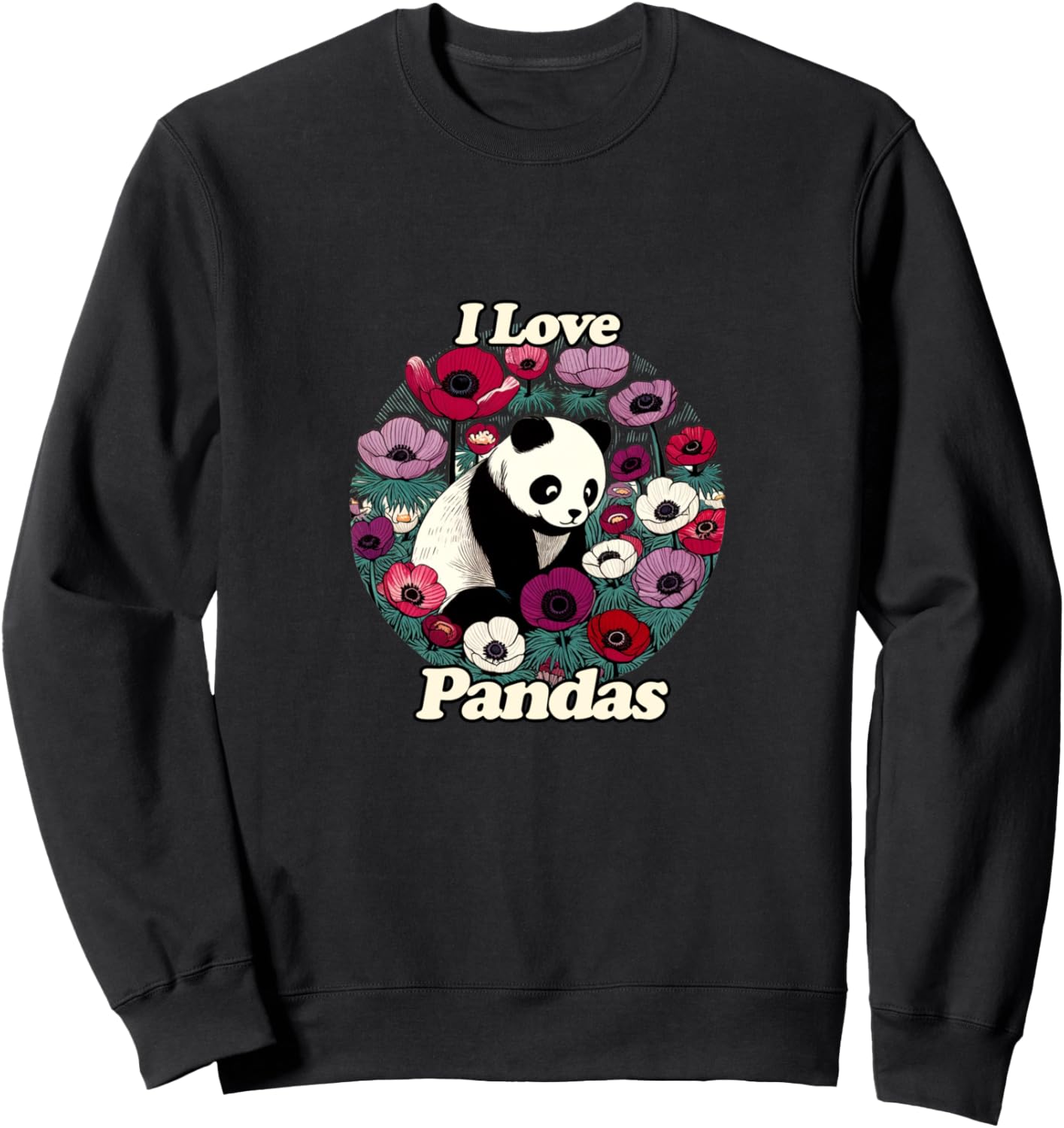 Толстовка с надписью «Я люблю панду» Retro Panda Flowers Snugg, черный
Толстовка с надписью «Я люблю панду» Retro Panda Flowers Snugg, черный