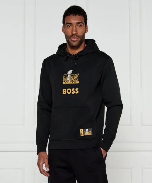 Толстовка Boss x NFL Regular fit Boss Orange, черный 
Толстовка Boss x NFL Regular fit Boss Orange, черный