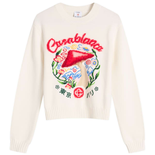 Mushroom Emblem intarsia crew Casablanca, mushroom emblem
Mushroom Emblem intarsia crew Casablanca, mushroom emblem