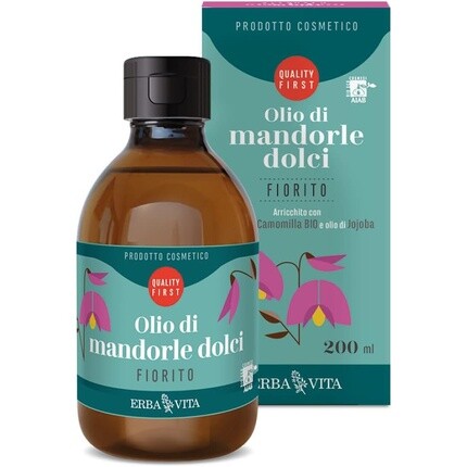 ERBA VITA Масло цветущего сладкого миндаля, обогащенное смягчающим и успокаивающим экстрактом ромашки для кожи, 200 мл
ERBA VITA Масло цветущего сладкого миндаля, обогащенное смягчающим и успокаивающим экстрактом ромашки для кожи, 200 мл