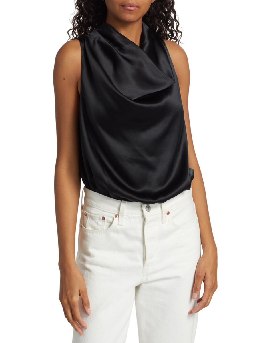 Боди Noreen из шелковой смеси Cami NYC, черный 
Боди Noreen из шелковой смеси Cami NYC, черный