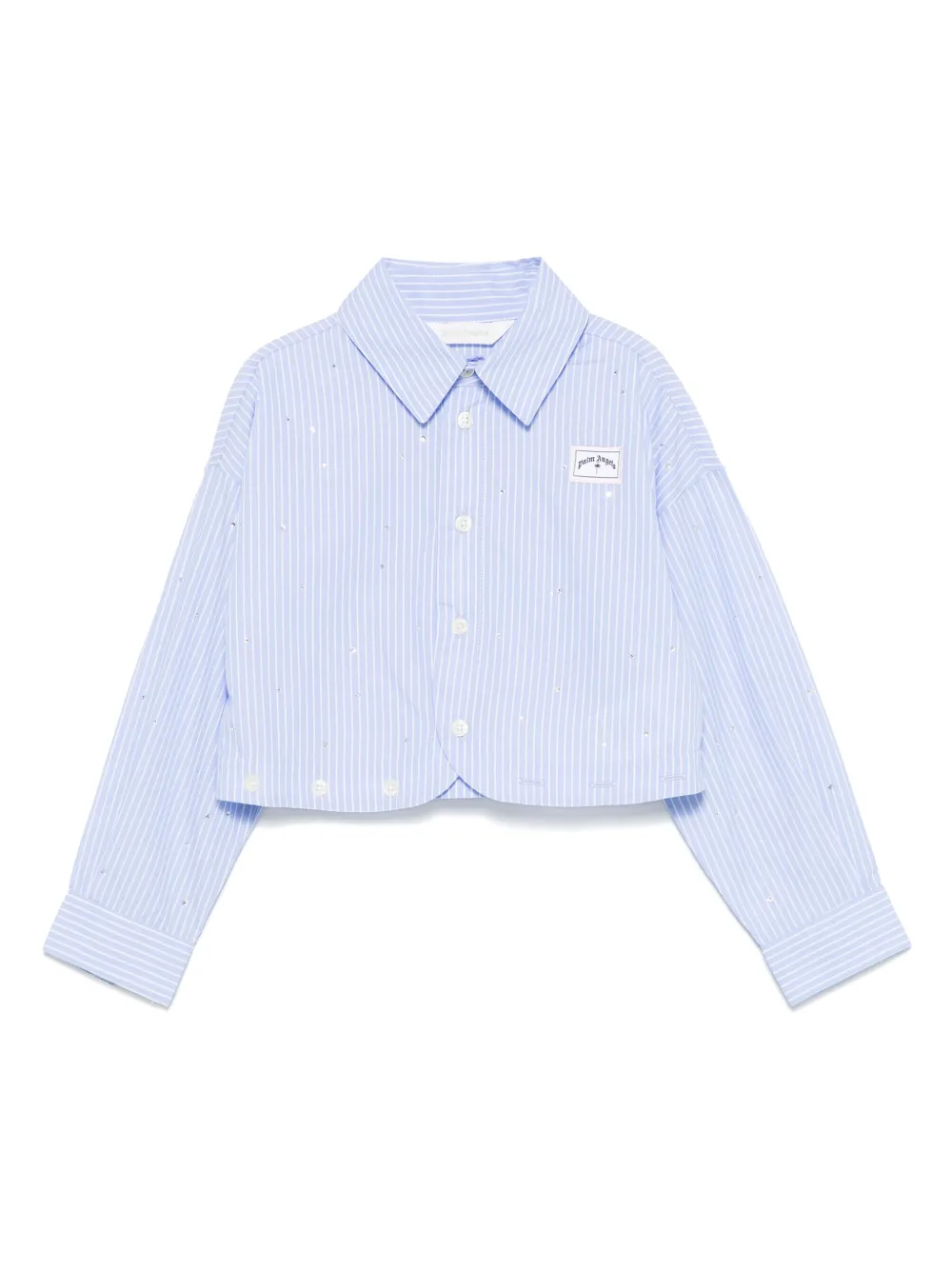 Рубашка с длинными рукавами и стразами Palm Angels Kids, синий
Рубашка с длинными рукавами и стразами Palm Angels Kids, синий