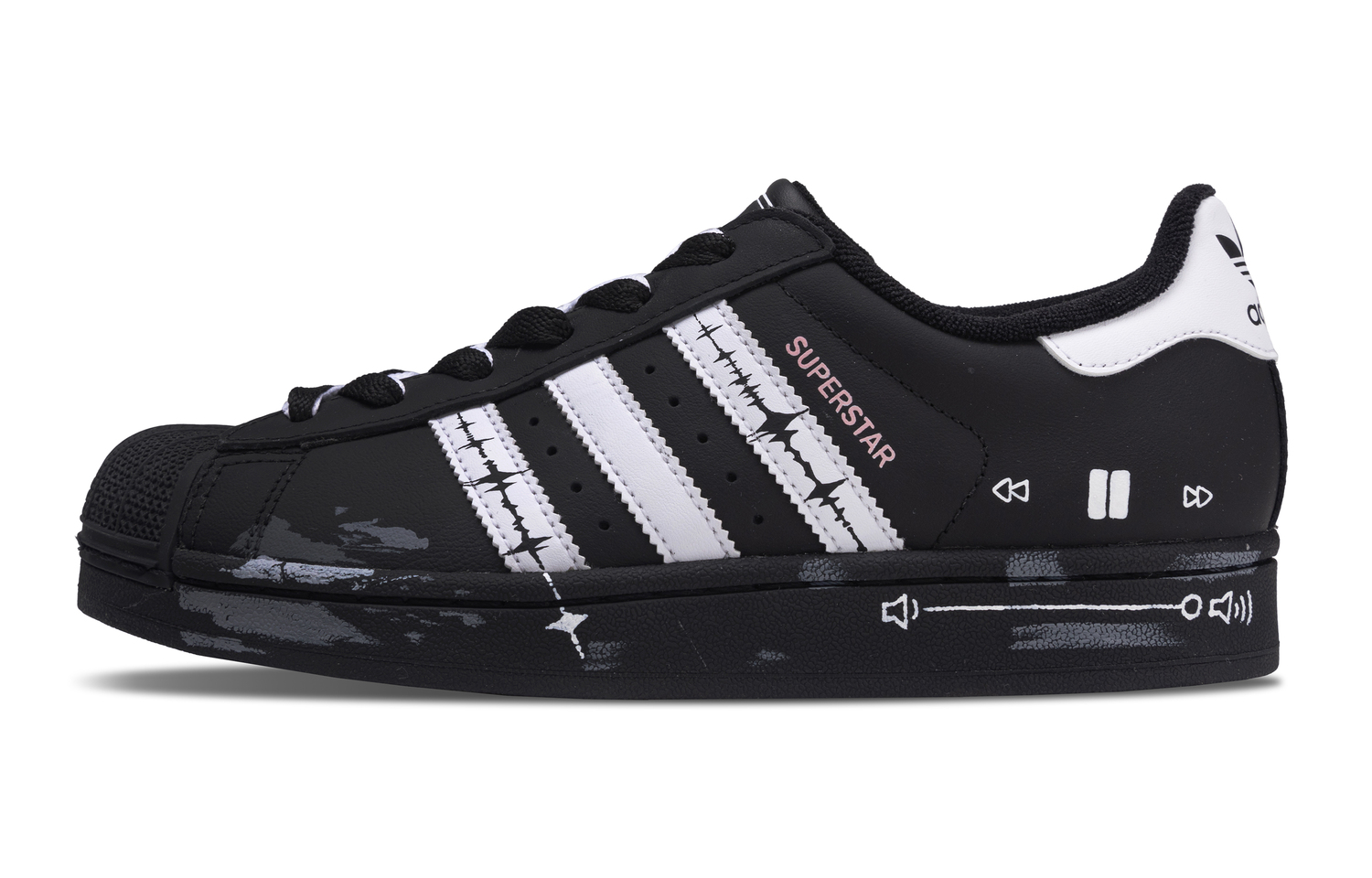 Superstar 2 Polka Dot Rhythm устойчивые к истиранию низкие детские скейтбординг кроссовки для подростков Adidas Originals, черный
Superstar 2 Polka Dot Rhythm устойчивые к истиранию низкие детские скейтбординг кроссовки для подростков Adidas Originals, черный