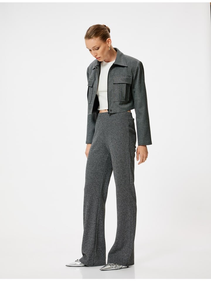 Тканевые брюки KOTON, антрацит
Тканевые брюки KOTON, антрацит