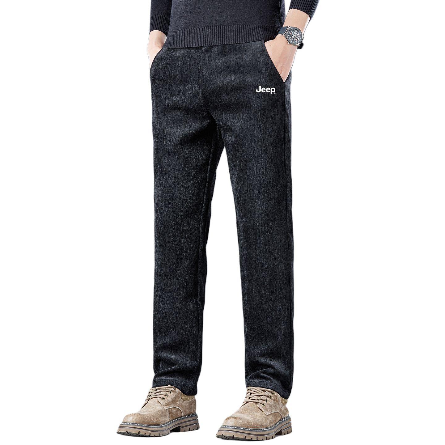 Повседневные брюки Unisex утепленные прямого кроя Jeep, черный
Повседневные брюки Unisex утепленные прямого кроя Jeep, черный