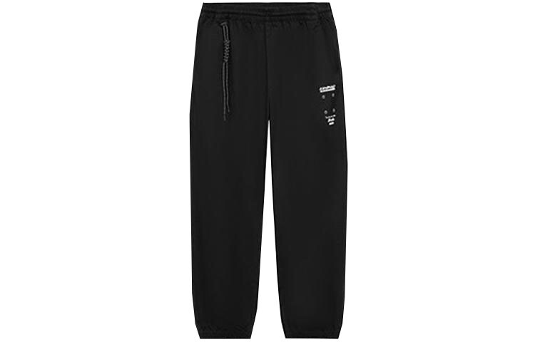 Трикотажные штаны для скейтбординга мужские черные Lining, черный 
Трикотажные штаны для скейтбординга мужские черные Lining, черный