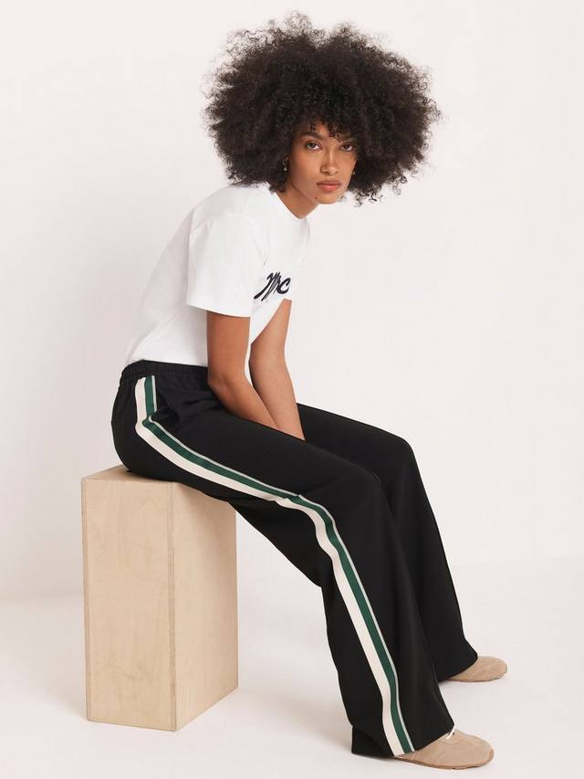 Брюки с боковой полосой и широкими штанинами Mint Velvet, Black
Брюки с боковой полосой и широкими штанинами Mint Velvet, Black