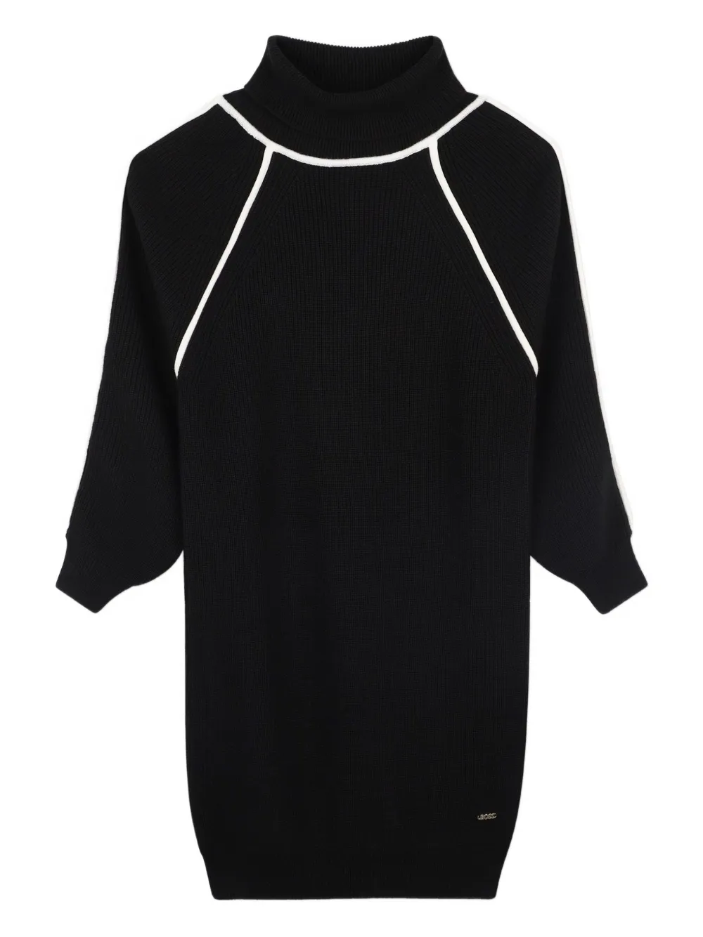 Платье в рубчик с высоким воротником BOSS Kidswear, черный
Платье в рубчик с высоким воротником BOSS Kidswear, черный