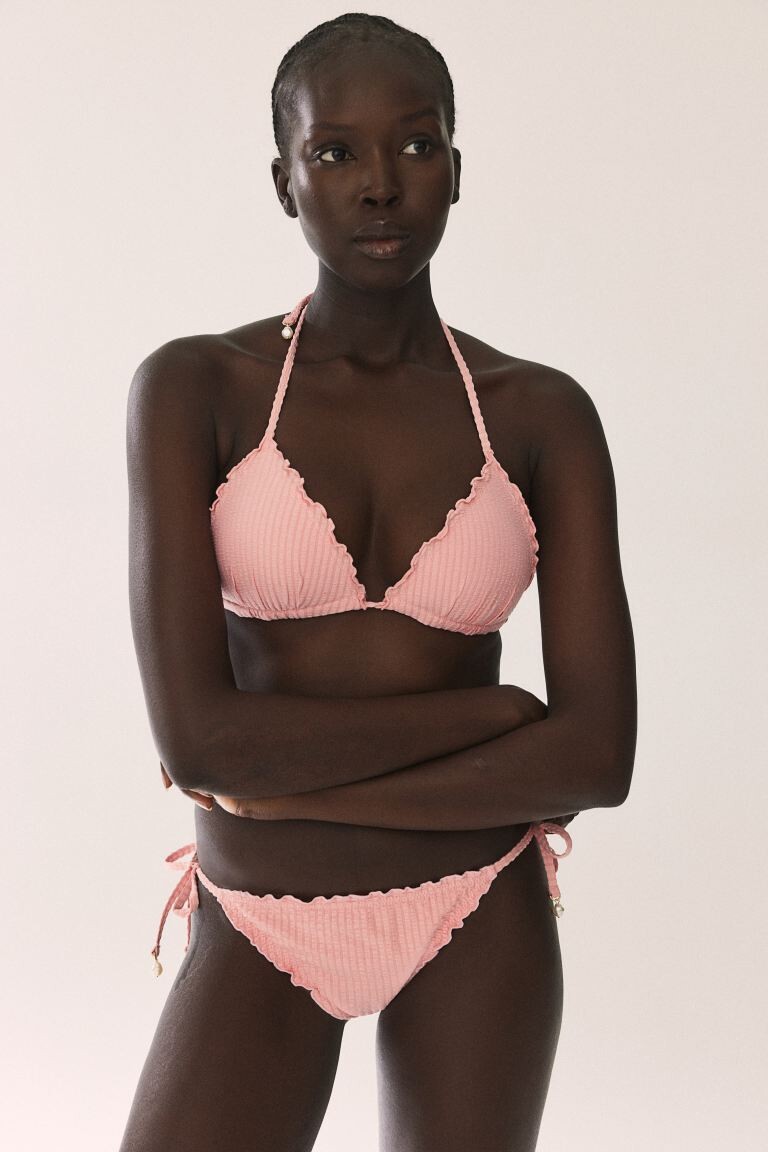 Плавки бикини со стрингами на завязках H&M, розовый
Плавки бикини со стрингами на завязках H&M, розовый