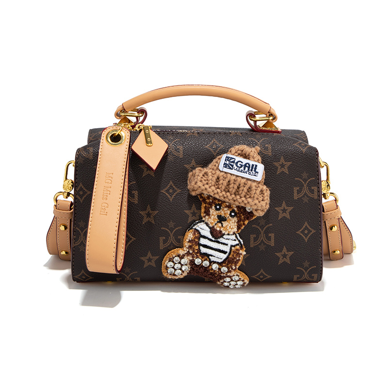 MISS GAIL Искусственная кожа женская сумка через плечо, Bear Hat
MISS GAIL Искусственная кожа женская сумка через плечо, Bear Hat