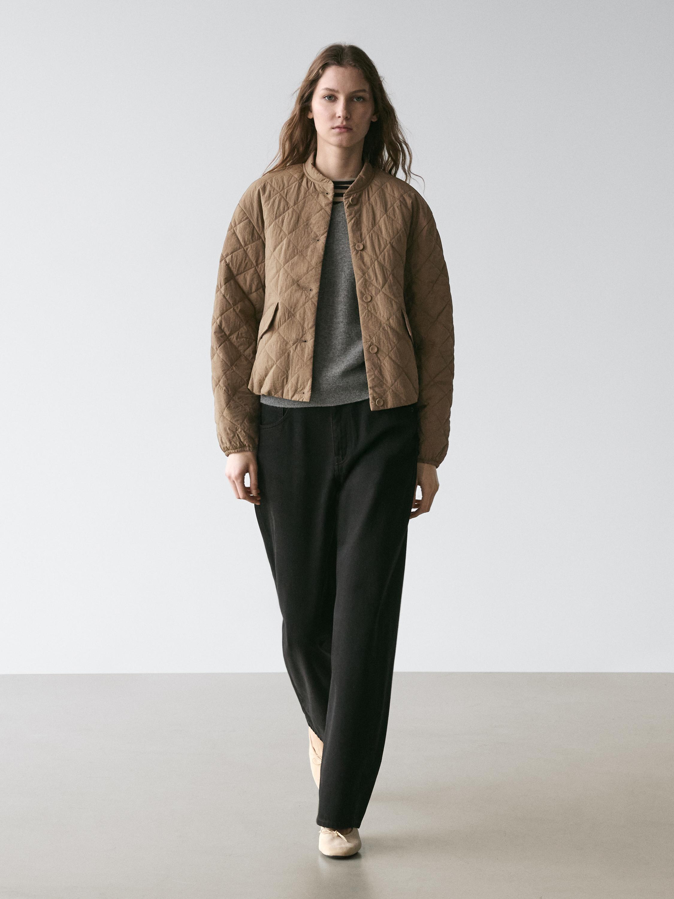 Короткая легкая стеганая куртка Massimo Dutti, brown
Короткая легкая стеганая куртка Massimo Dutti, brown