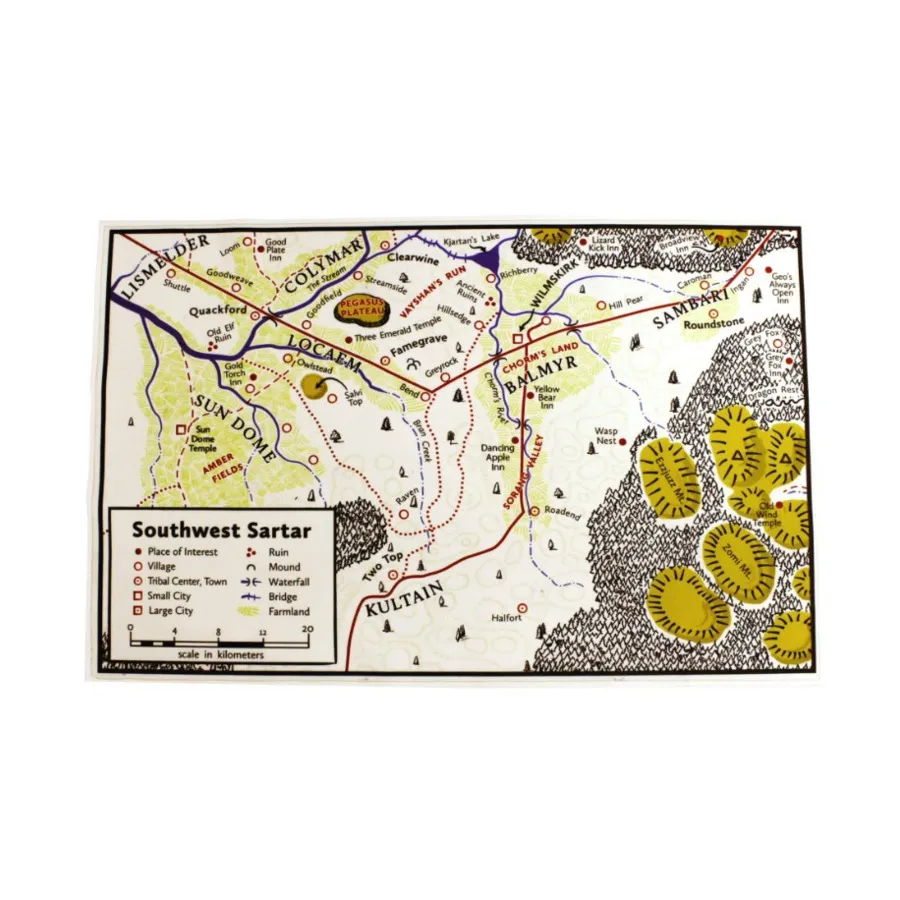 Юго-Западный Сартар Бархатная карта А3, Role Playing Games Adventures & Supplements (All Rolled Up)
Юго-Западный Сартар Бархатная карта А3, Role Playing Games Adventures & Supplements (All Rolled Up)