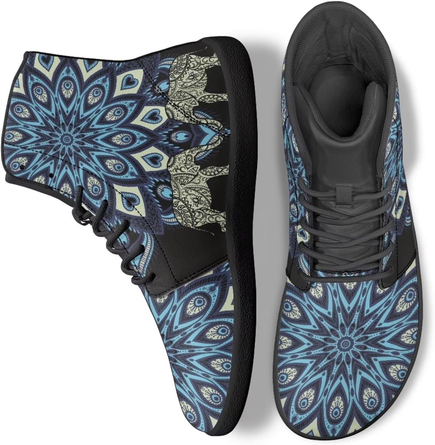Женские бохо кроссовки с мандалой и цветочным узором, дышащие, высокие, для ходьбы, офиса и путешествий Ecaestolph, синий
Женские бохо кроссовки с мандалой и цветочным узором, дышащие, высокие, для ходьбы, офиса и путешествий Ecaestolph, синий