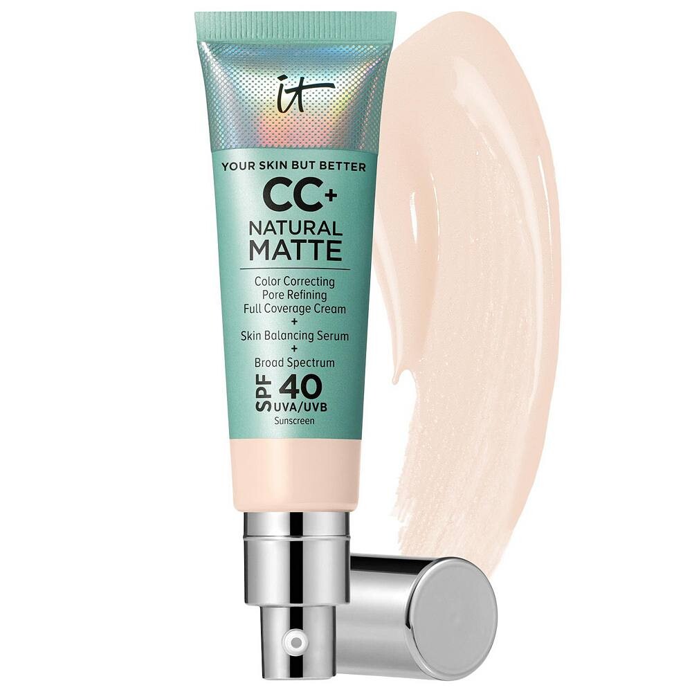 IT Cosmetics CC+ Cream Натуральная матовая основа с SPF 40, цвет Fair Porcelain
IT Cosmetics CC+ Cream Натуральная матовая основа с SPF 40, цвет Fair Porcelain