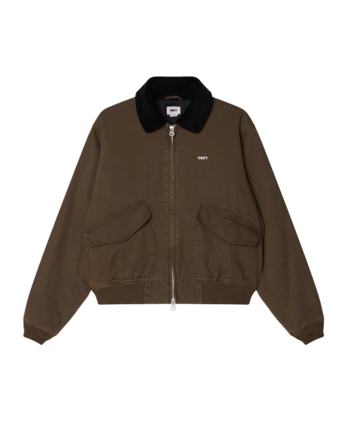 Зимняя куртка с бархатным воротником Obey, коричневый
Зимняя куртка с бархатным воротником Obey, коричневый