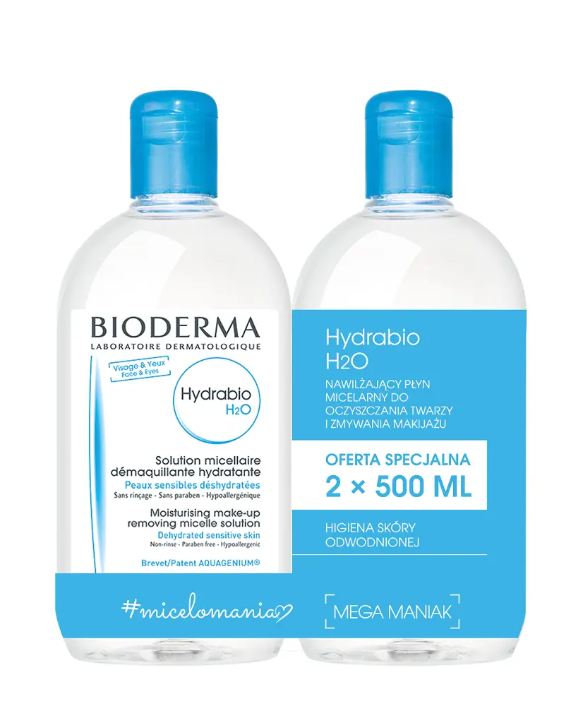Bioderma Hydrabio H2O мицеллярная вода, 2 шт.
Bioderma Hydrabio H2O мицеллярная вода, 2 шт.